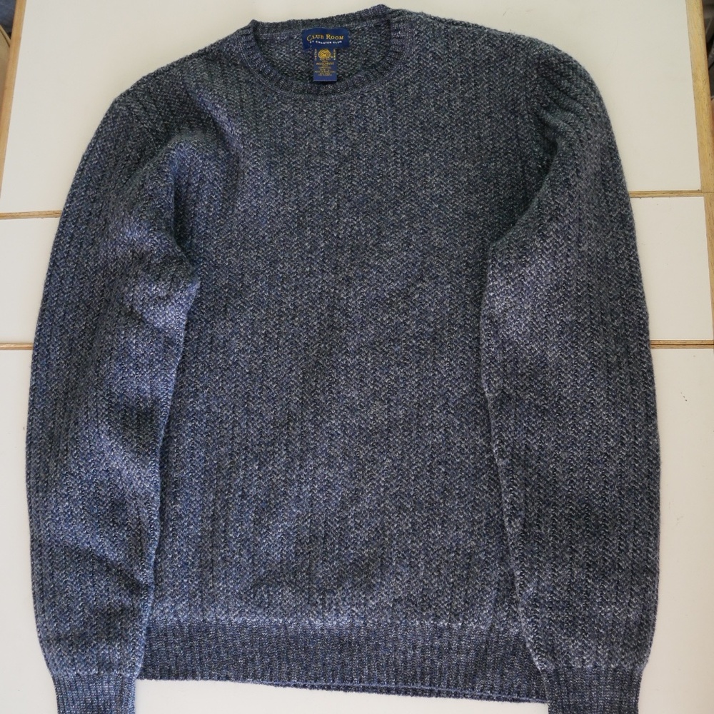 Club Room Mens Lambs Wool Sweater~